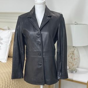 Merona Genuine Leather Jacket Size Small